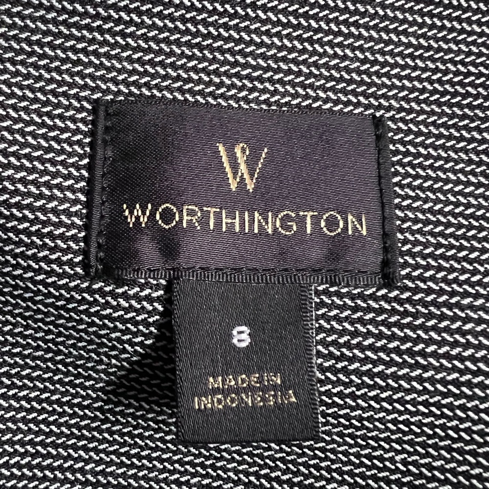 Worthington Charcoal Lined Pencil Skirt - Picture 4 of 4